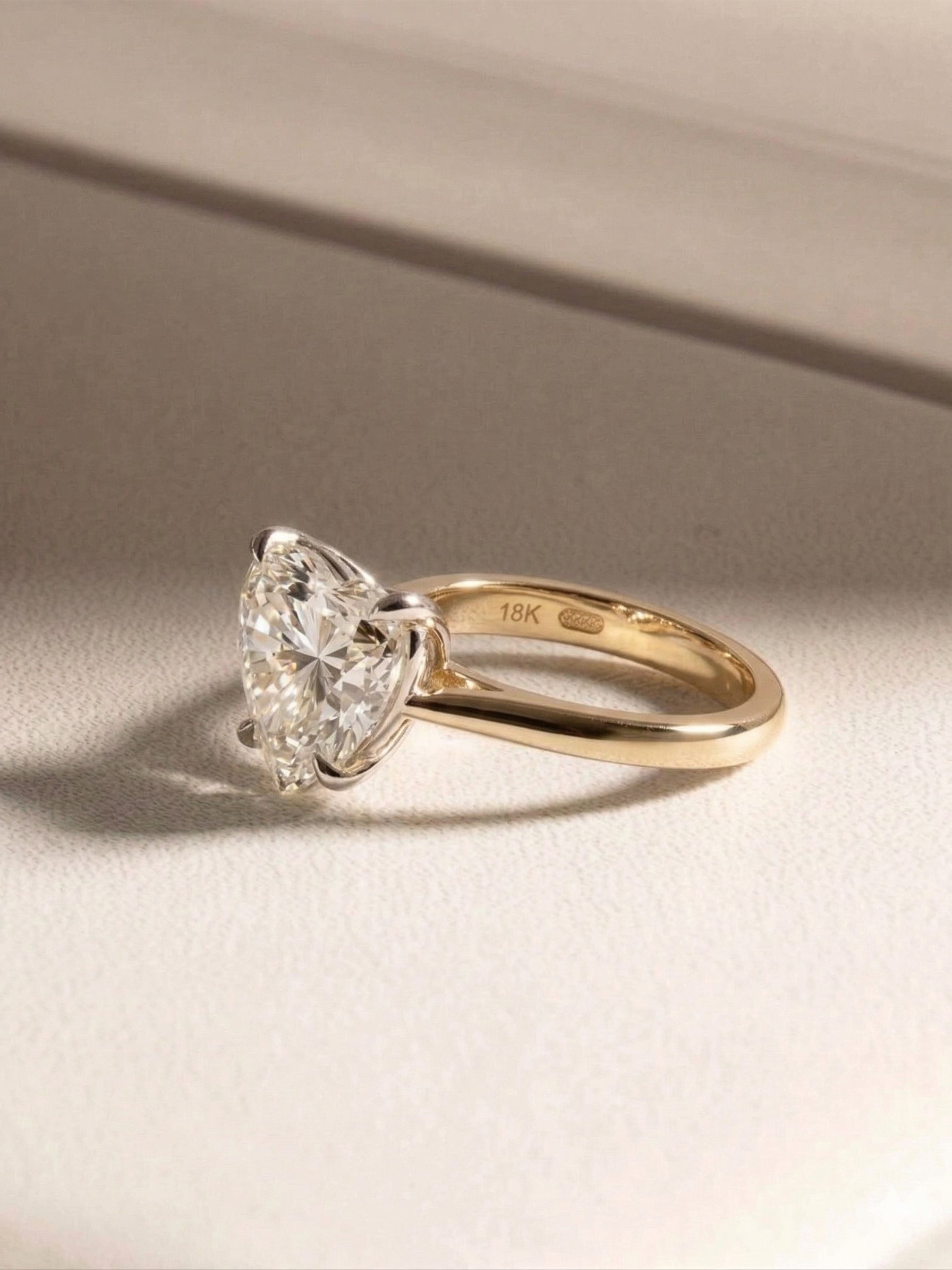 Wedding Vow | 3 carat Heart Solitaire Lab-Grown Diamond Engagement Ring