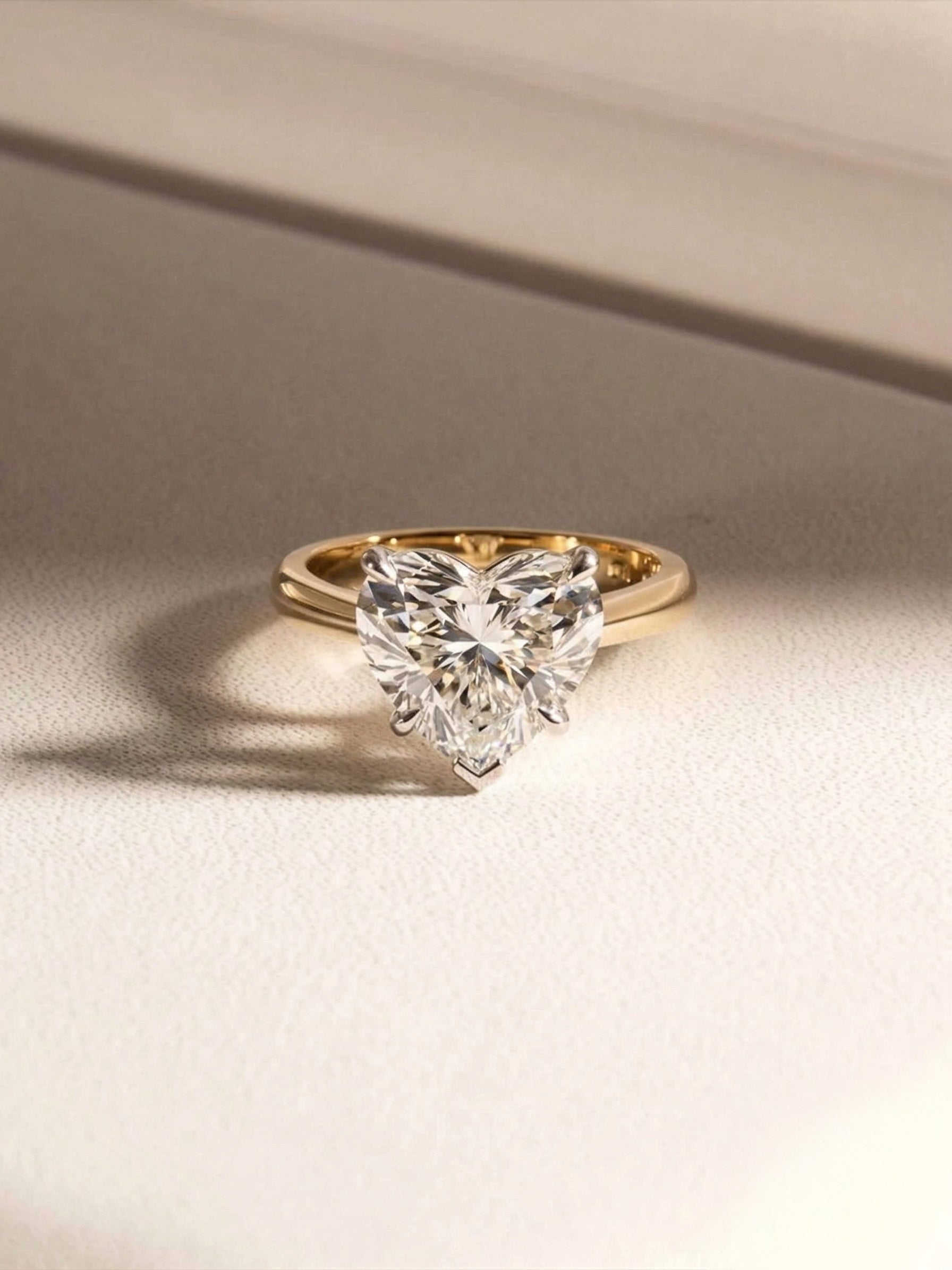 Wedding Vow | 3 carat Heart Solitaire Lab-Grown Diamond Engagement Ring