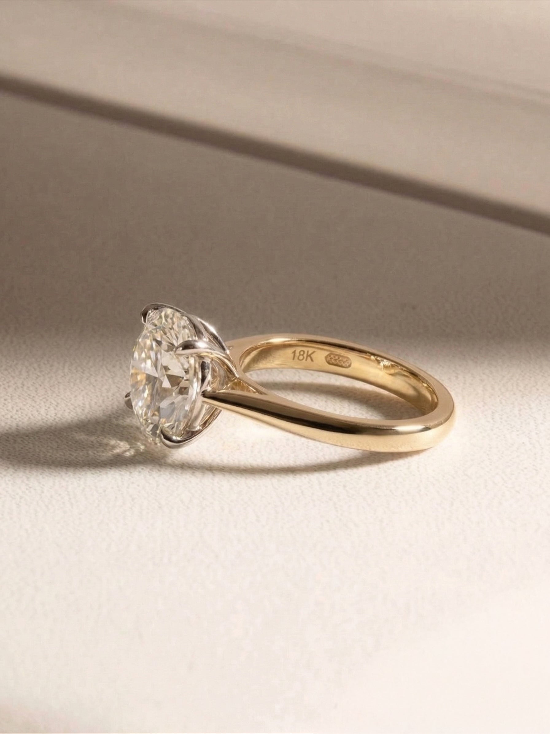 Love Story |  3 carat Round Solitaire Lab-Grown Diamond Engagement Ring