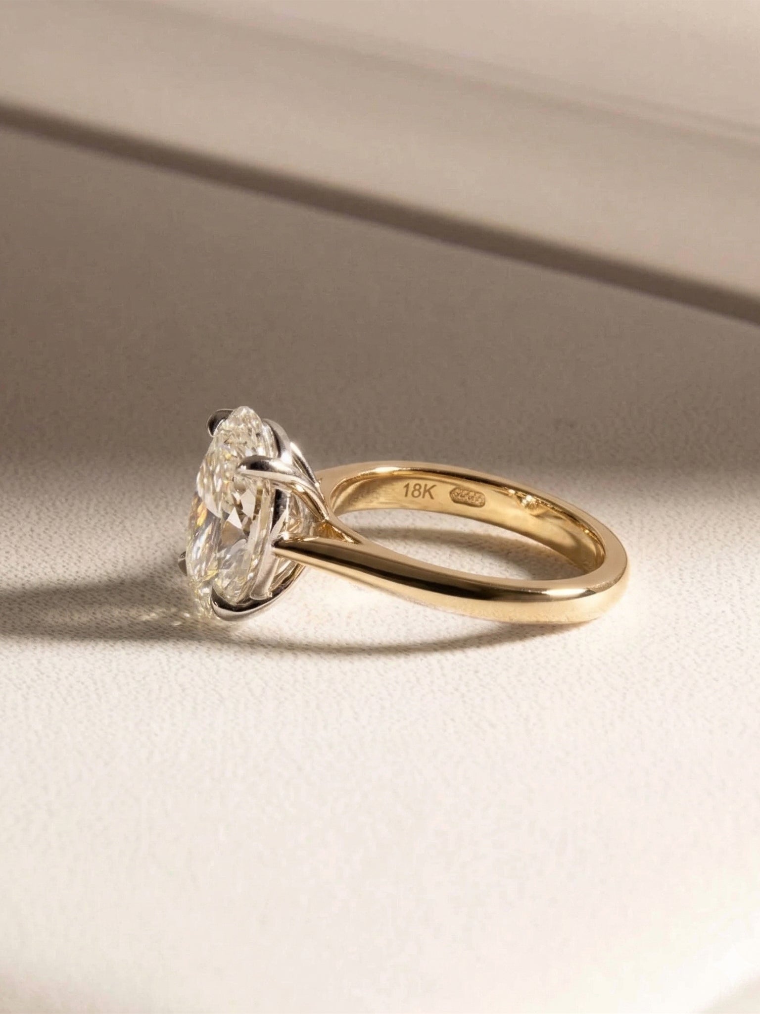 Love | 3 carat Oval Solitaire Lab-Grown Diamond Engagement Ring
