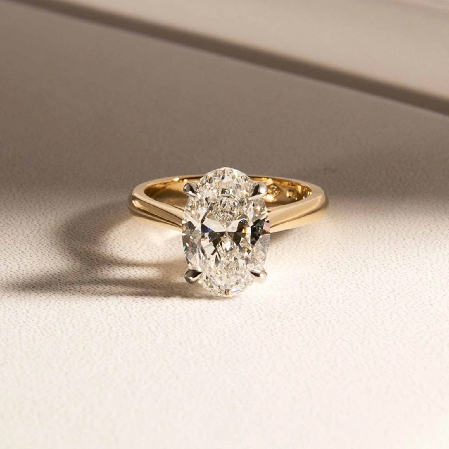Love | 3 carat Oval Solitaire Lab-Grown Diamond Engagement Ring