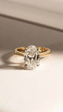 Love | 3 carat Oval Solitaire Lab-Grown Diamond Engagement Ring