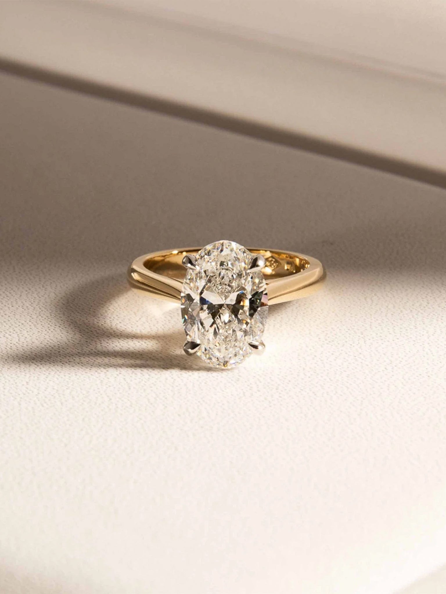 Love | 3 carat Oval Solitaire Lab-Grown Diamond Engagement Ring