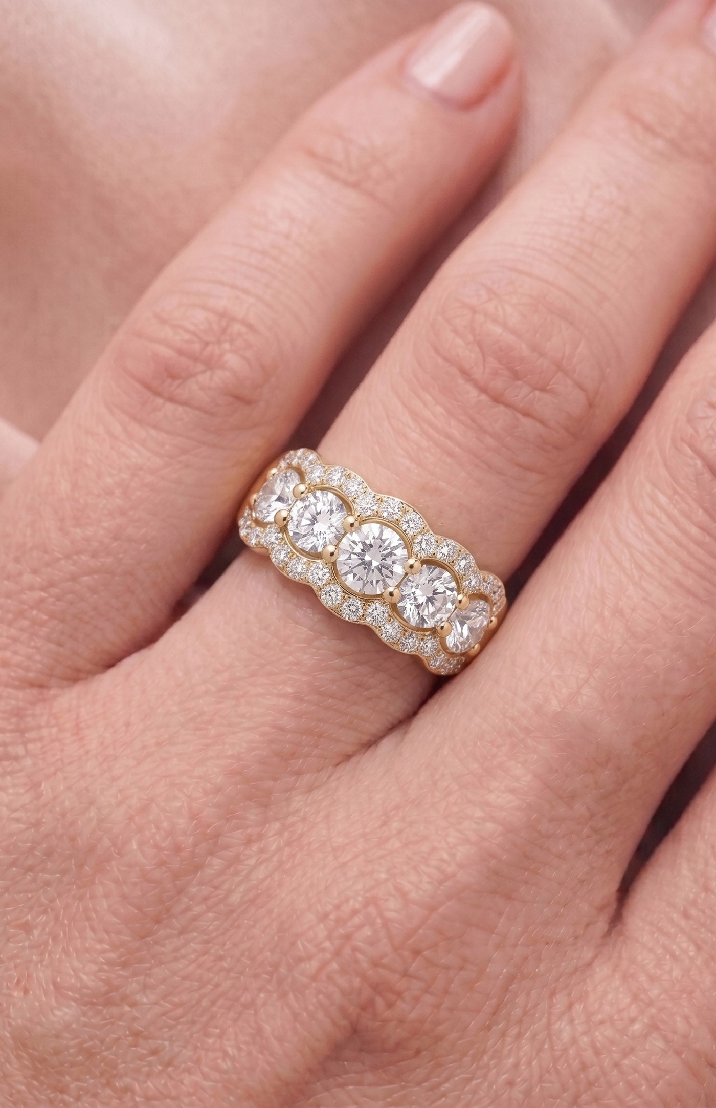 Love Band Engagement Ring  | Lab-Grown Diamond