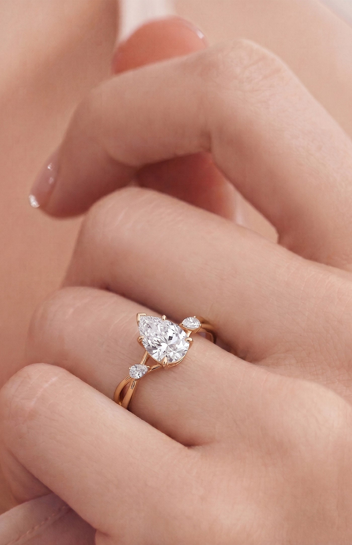 Pear Cut Engagement Ring  | Lab-Grown Diamond