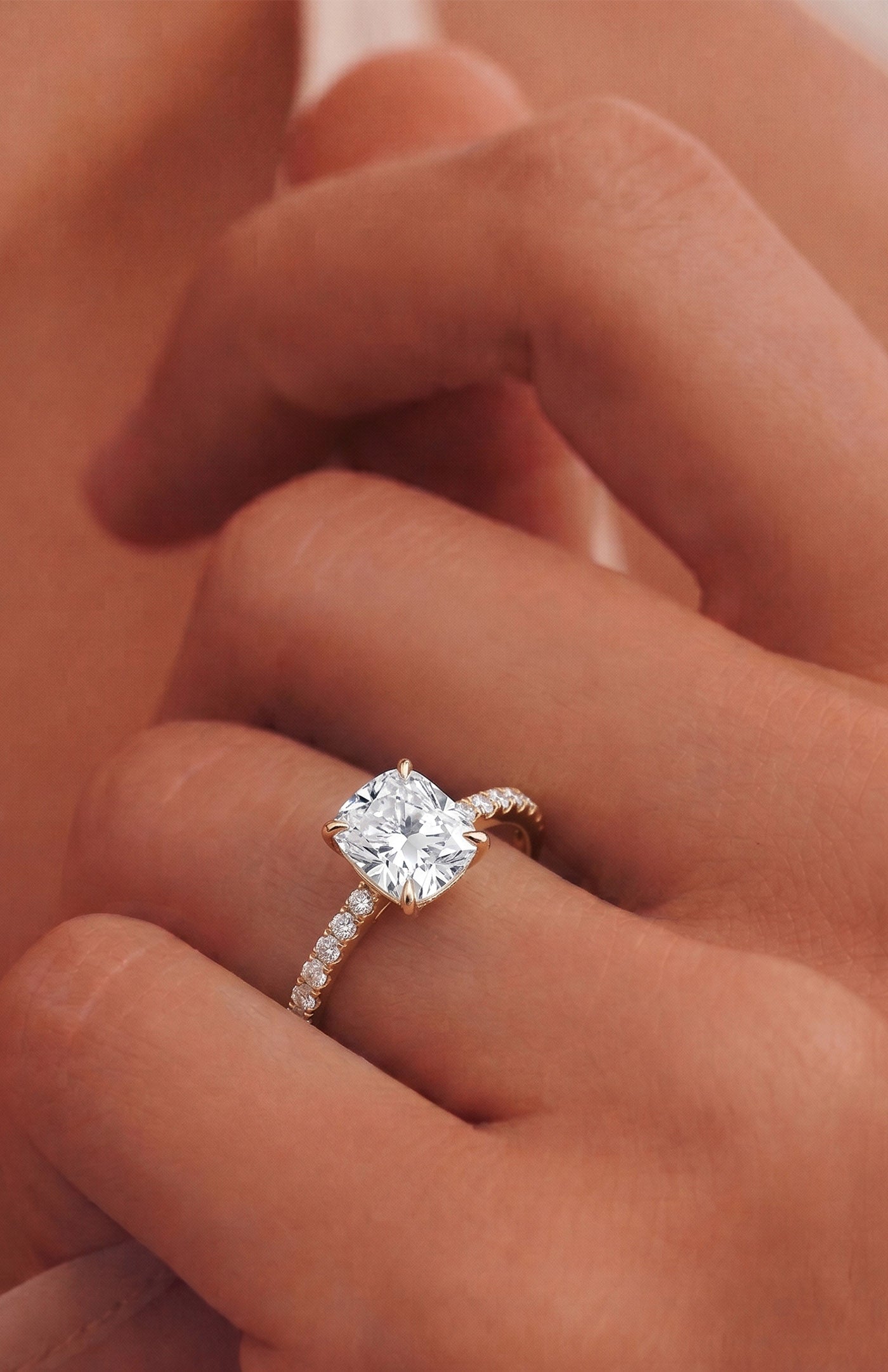 Cushion Cut Engagement Ring  | Lab-Grown Diamond