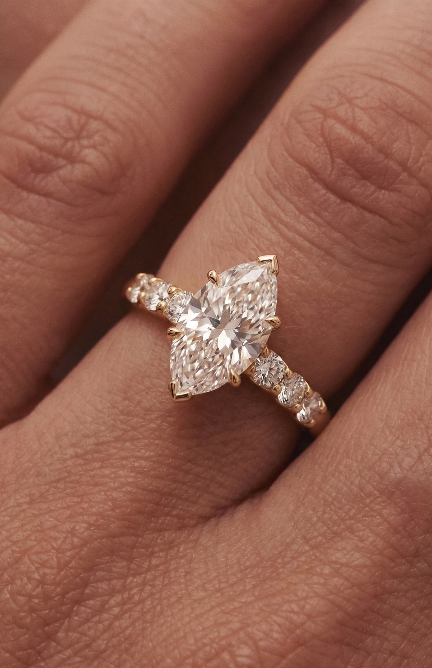 Marquise Engagement Ring  | Lab-Grown Diamond