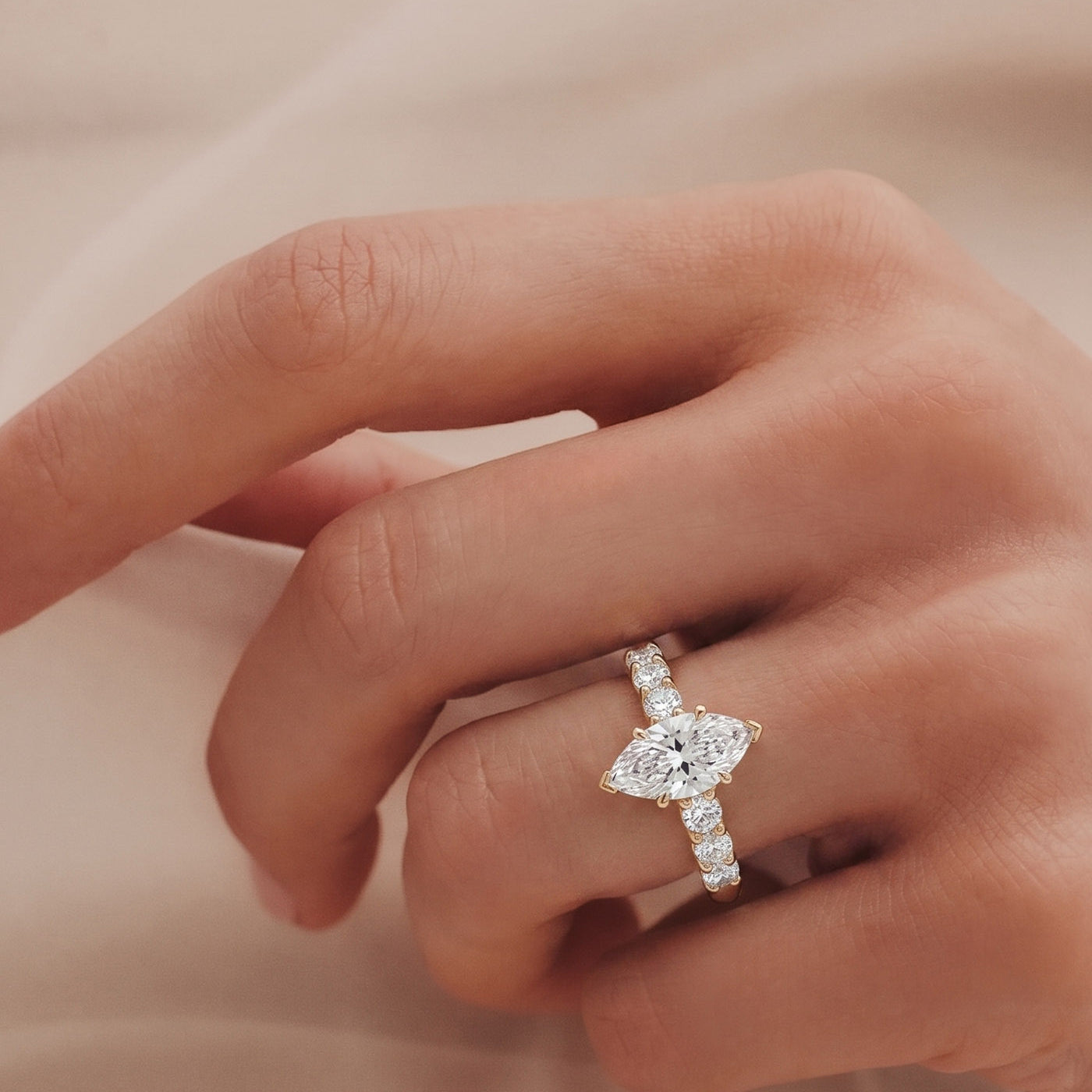 Marquise Engagement Ring  | Lab-Grown Diamond